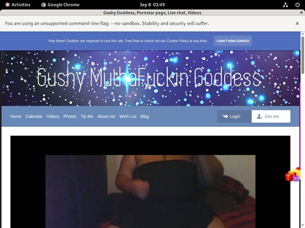50shadesofgushy.com Freies Konto