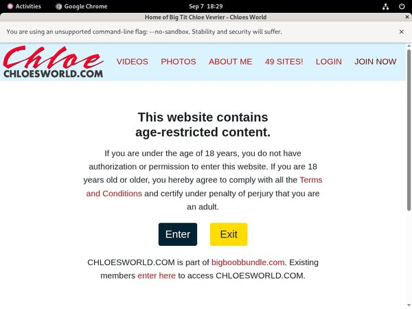 Chloesworld No Credit Card