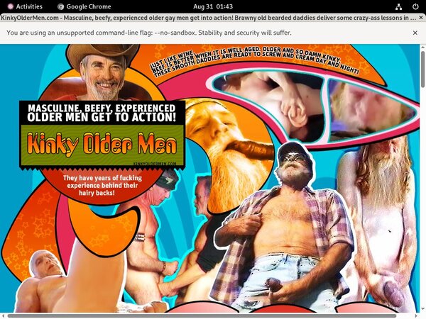 Get Kinkyoldermen.com Trial Membership