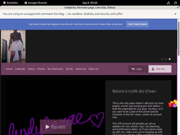 Join Luvlylarae.modelcentro.com Gift Card