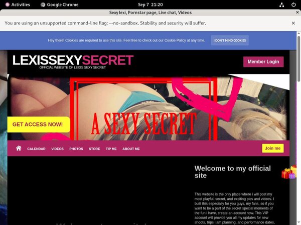 Lexissexysecret.modelcentro.com Desktop