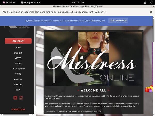 Mistressonline.eu Discount Link Code