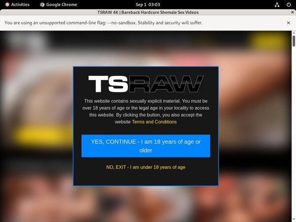 TS Raw Free Trial Special