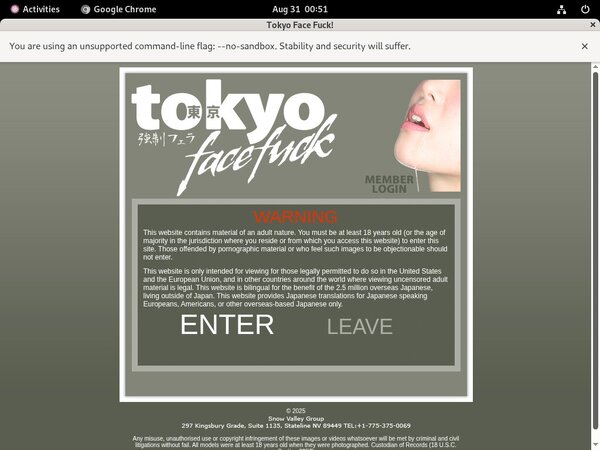 Tokyofacefuck Login Ids