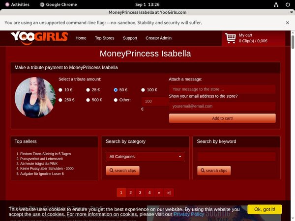 Yoogirls.com Page